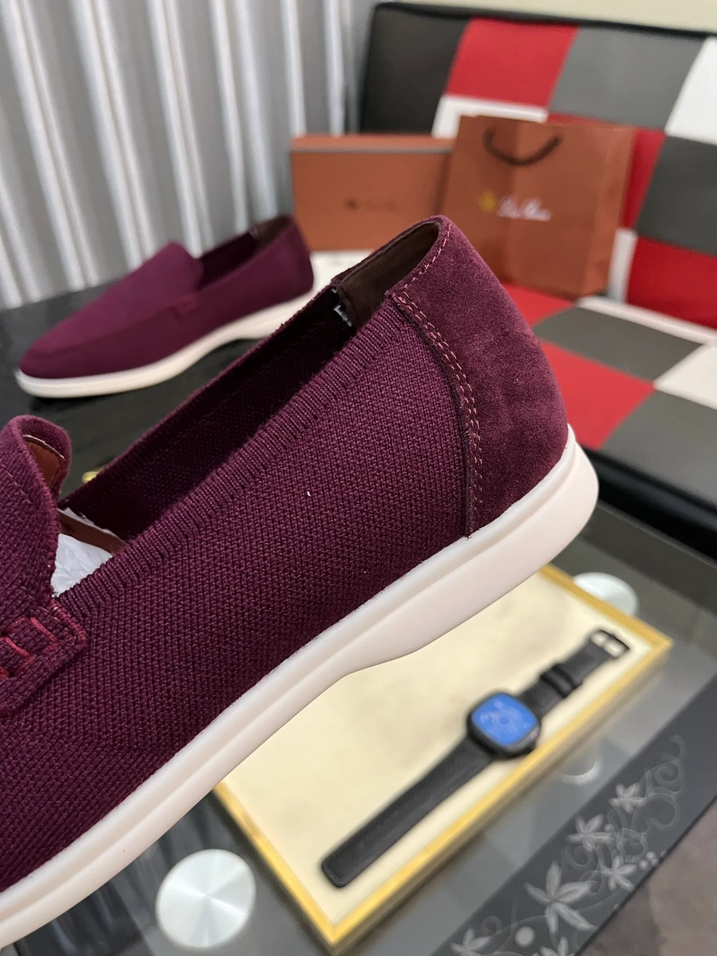 Men's men's shoes💰420⌚️⌚️Loro*Piana pure original 2025 soft and comfortable LP deerskin flat-soled casual star's same style slip-on Loaf men's shoes, size: 38-446️⃣colors available
